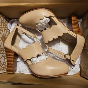 Bali ELF Incognito Leather Heels - Ivory - 7